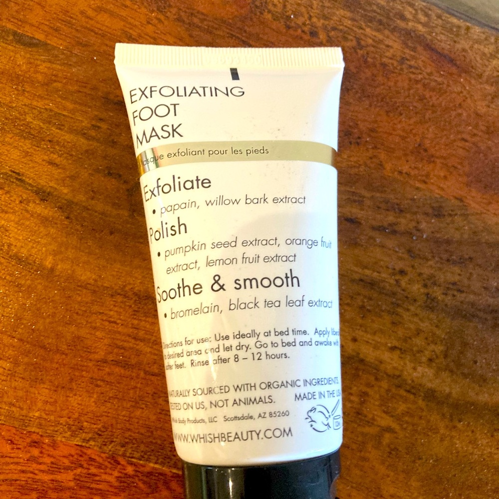 5/$25 Whish exfoliating foot mask from Ipsy order. Never used.